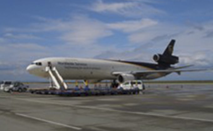 ユナイテッド パーセル サービス就航記念セレモニーが行われました 08年のトピックス一覧 中部国際空港 セントレア