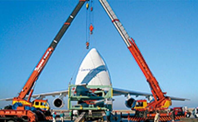 超大型貨物輸送に対応した施設イメージ写真