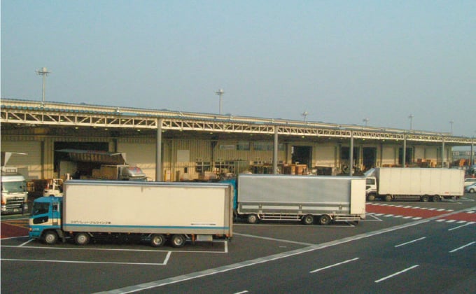 トラック待機場の説明図