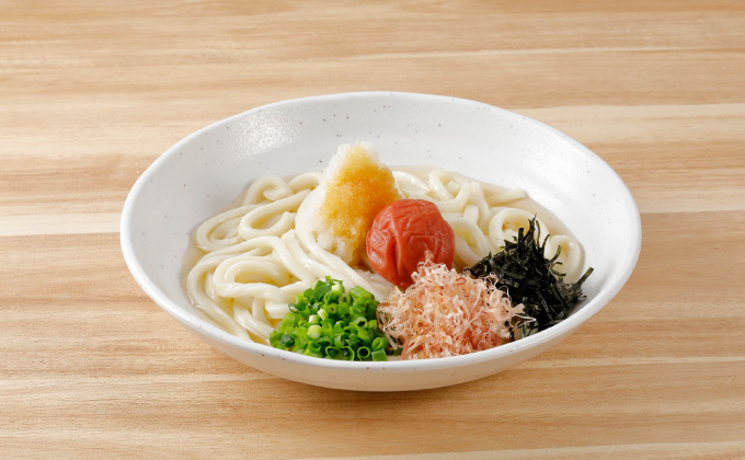 Bukkake Udon with Pickled Plum and Grated Daikon