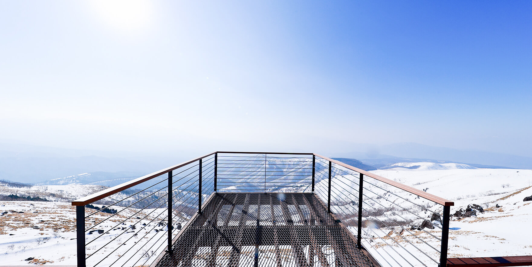 SKY TERRACE, a spectacular observation deck at the top of the mountain