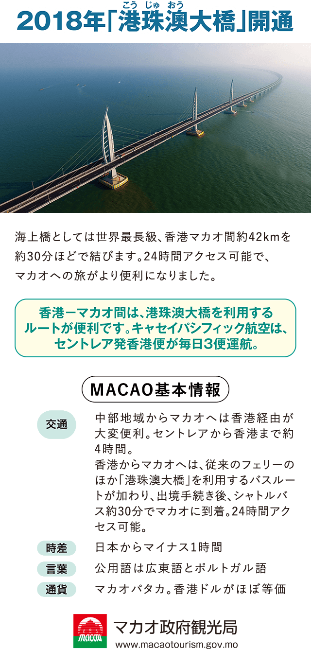 2018年 港珠澳大橋開通