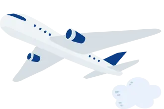 飛行機のイラスト