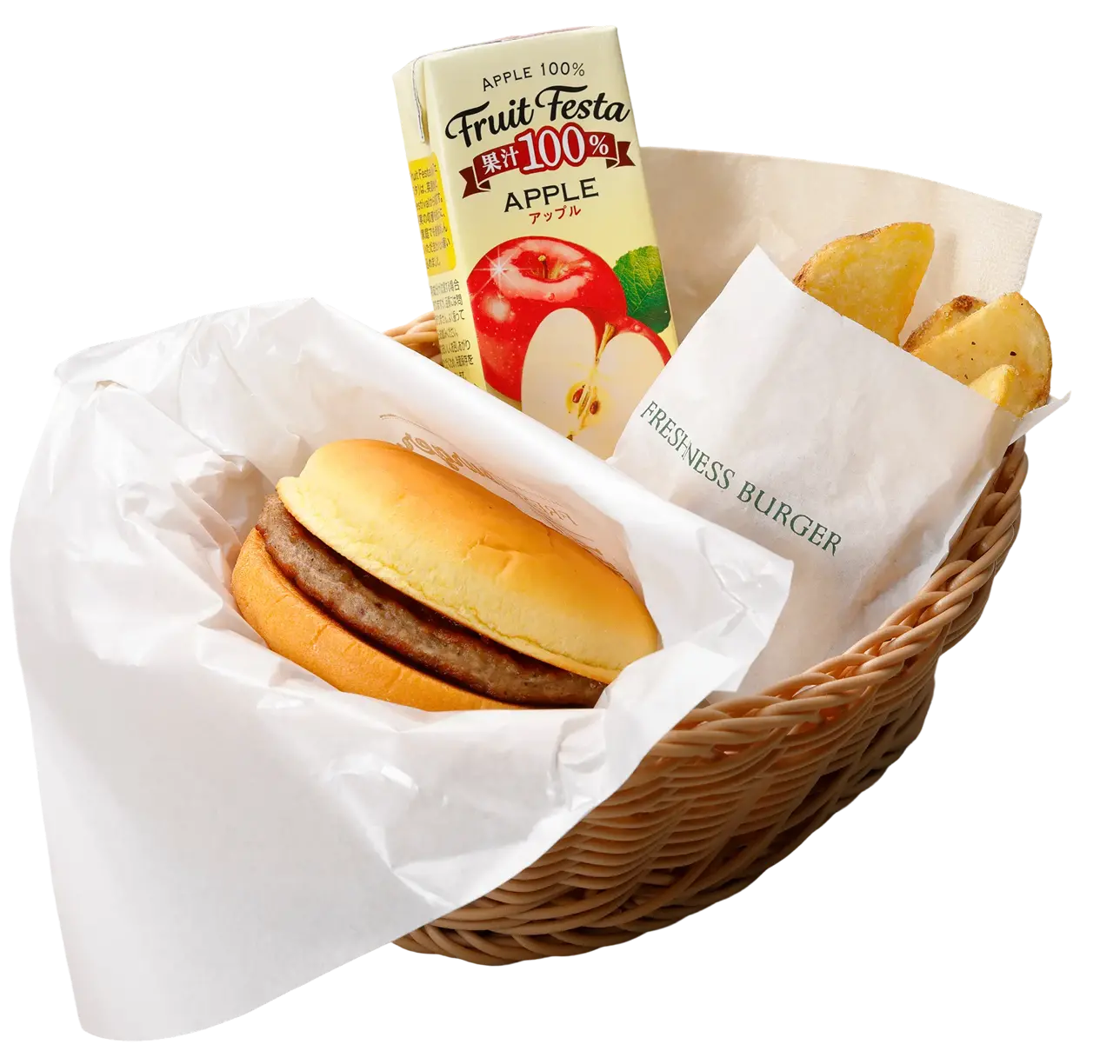 ハンバーガーセットの画像