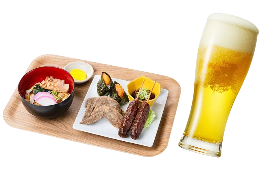 セットメニューとビール