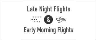 搭乘深夜／清晨航班的旅客